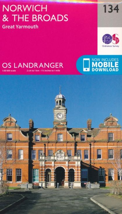 OS Landranger - 134 - Norwich & The Broads, Great Yarmouth