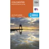 OS Explorer Map 184 - Colchester, Harwich and Clacton