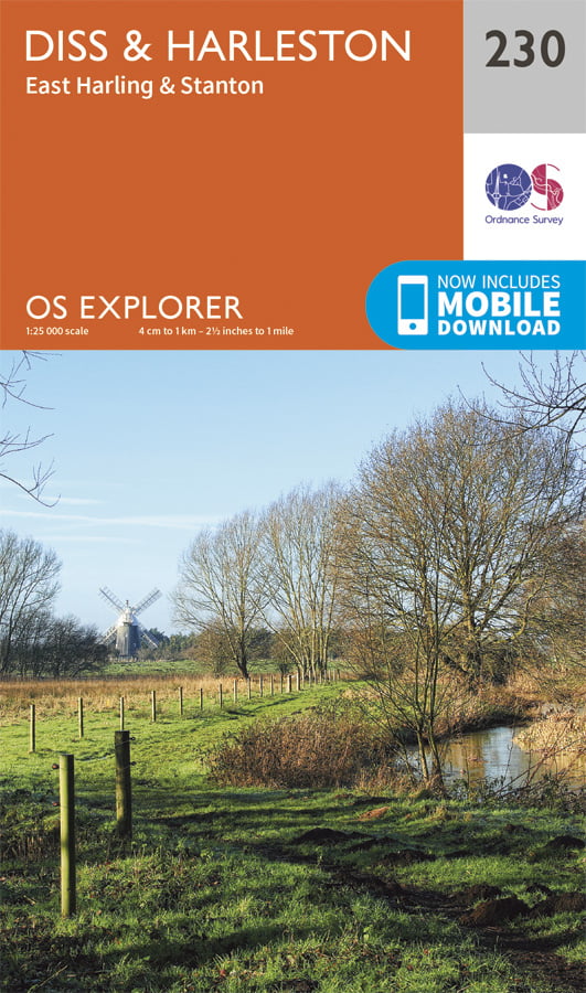 OS Explorer Map 230 - Diss & Harleston